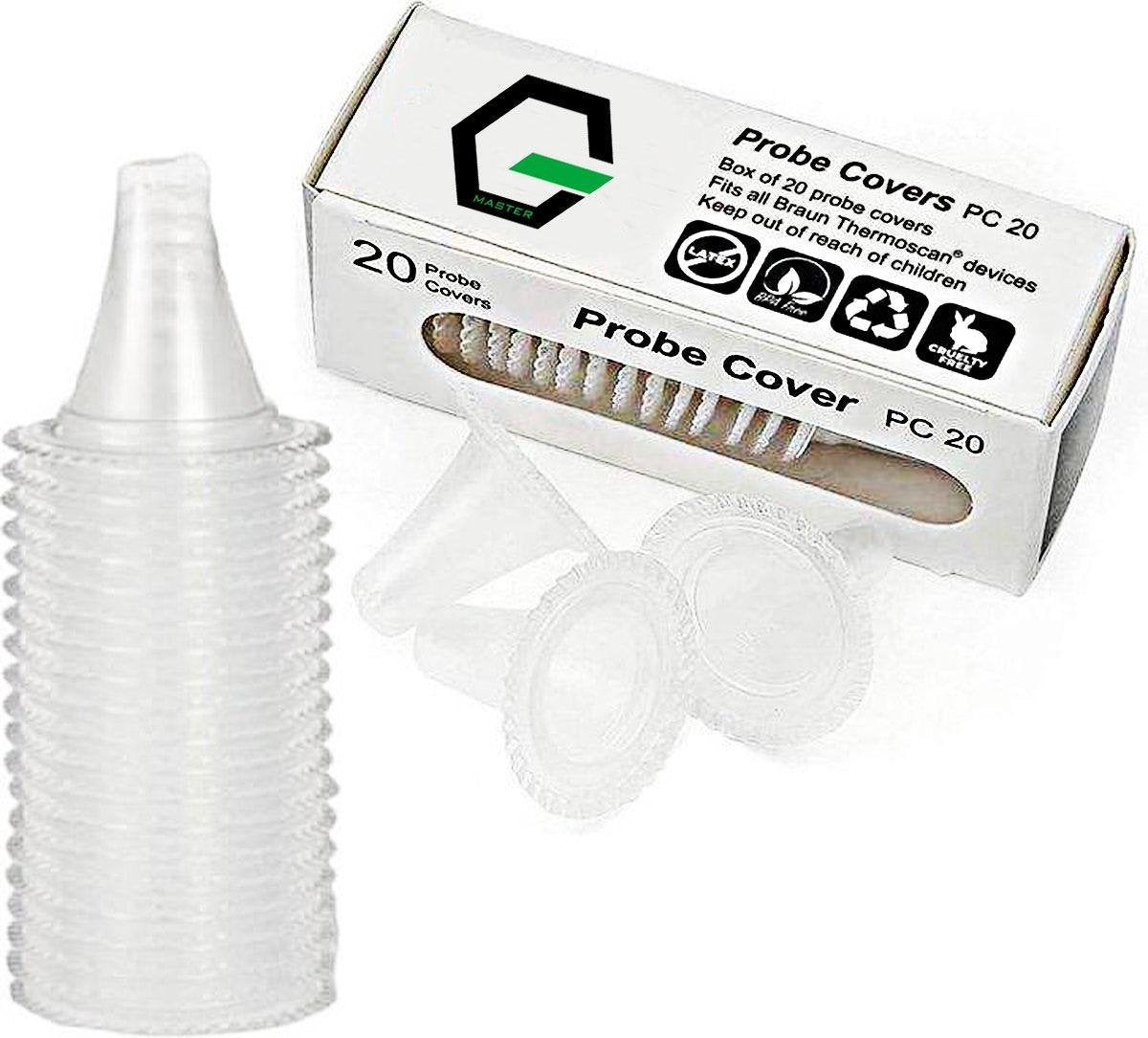 G Master Oorthermometer beschermkapjes - 40 stuks - geschikt voor Bintoi / Braun ThermoScan / G Master oorthermometer - IRT - Pro - BPA vrij - Latex vrij