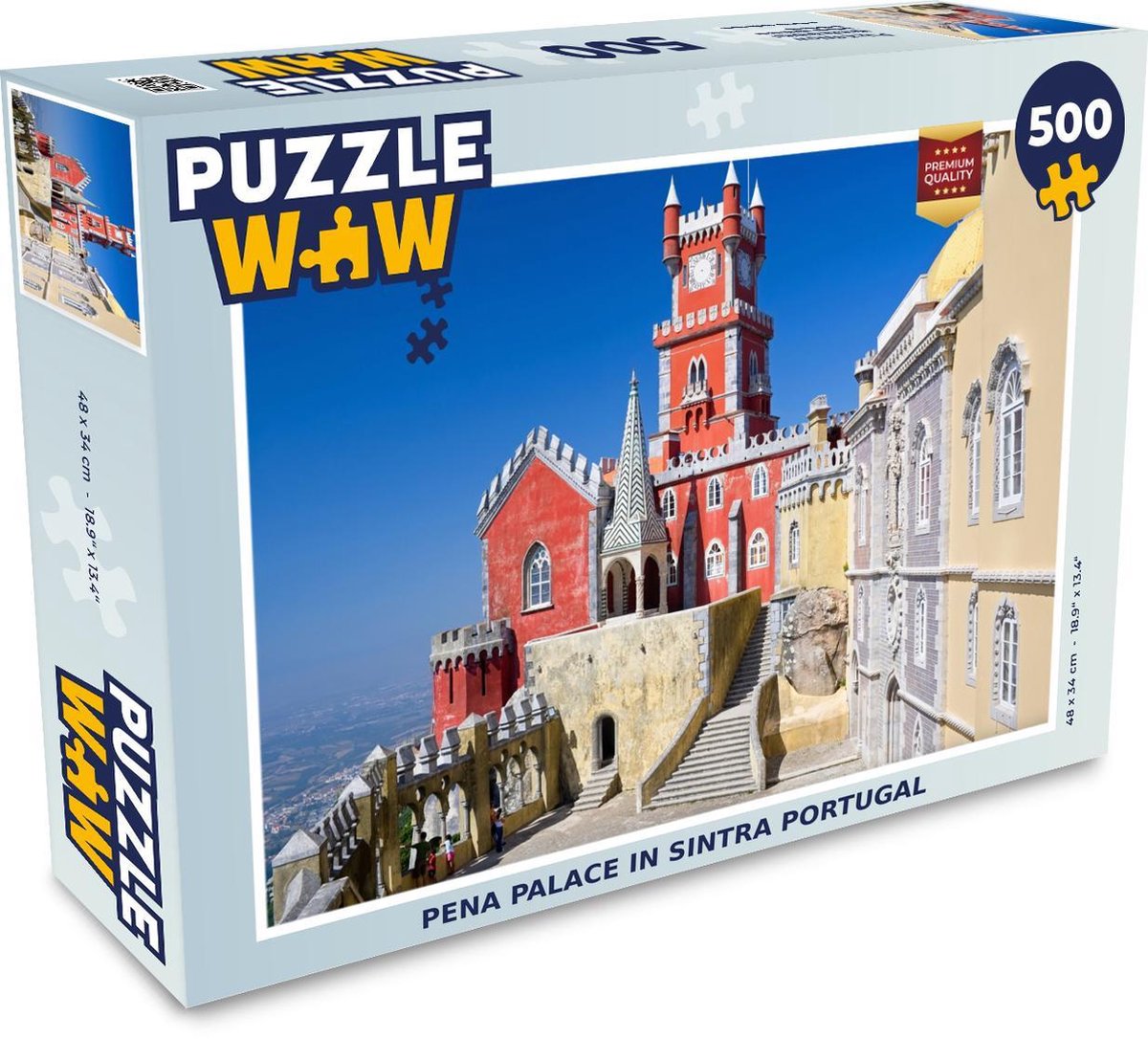 Puzzel - 500 stukjes - Pena Palace in Sintra Portugal