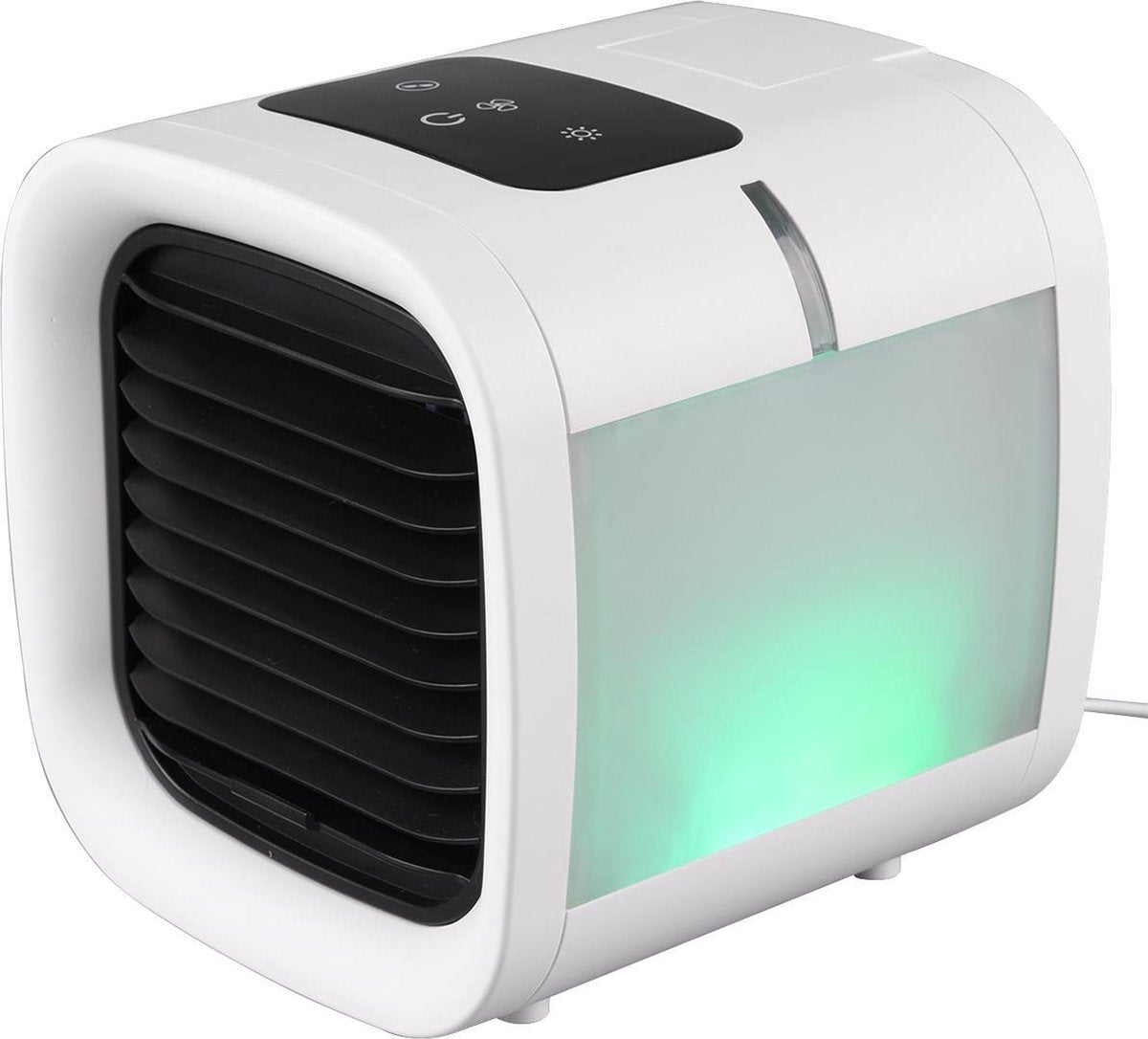 Ventilator - Trion Briskon - Luchtkoeler - Afstandsbediening - Timer - Staand - Vierkant - Mat Wit - Kunststof - BES LED
