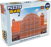 Puzzel Jaipur 500 stukjes - Roze paleis in Jaipur in India