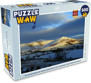 Puzzel Nationaal park Yorkshire Dales 500 stukjes - De zon beschijnt het heuvellandschap in het Nationaal park Yorkshire Dales