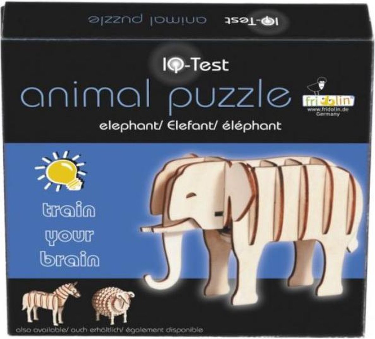 3D puzzel olifant van hout