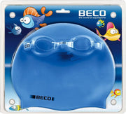BECO kinder zwembril met badmuts - blauw