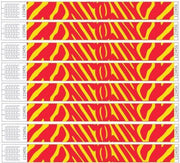 500 brede polsbandjes - zebra motief  - tyvek - CombiCraft