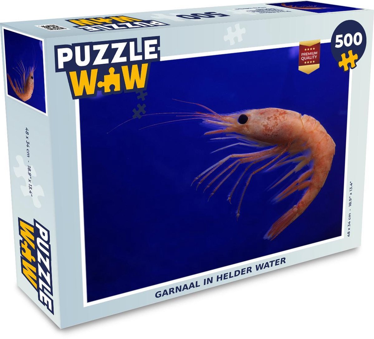 Puzzel Garnalen 500 stukjes - Garnaal in helder water