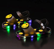 Lichtgevende LED Sandalen Smiley - Zwart - Maat 26/27