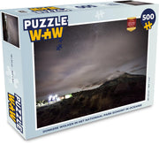 Puzzel 500 stukjes Nationaal park Egmont - Donkere wolken in het Nationaal park Egmont in Oceanië  - PuzzleWow heeft +100000 puzzels