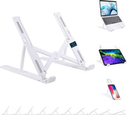 MIFOR® Universele Verstelbare & Opvouwbare Laptop Standaard - Anti slip - Wit