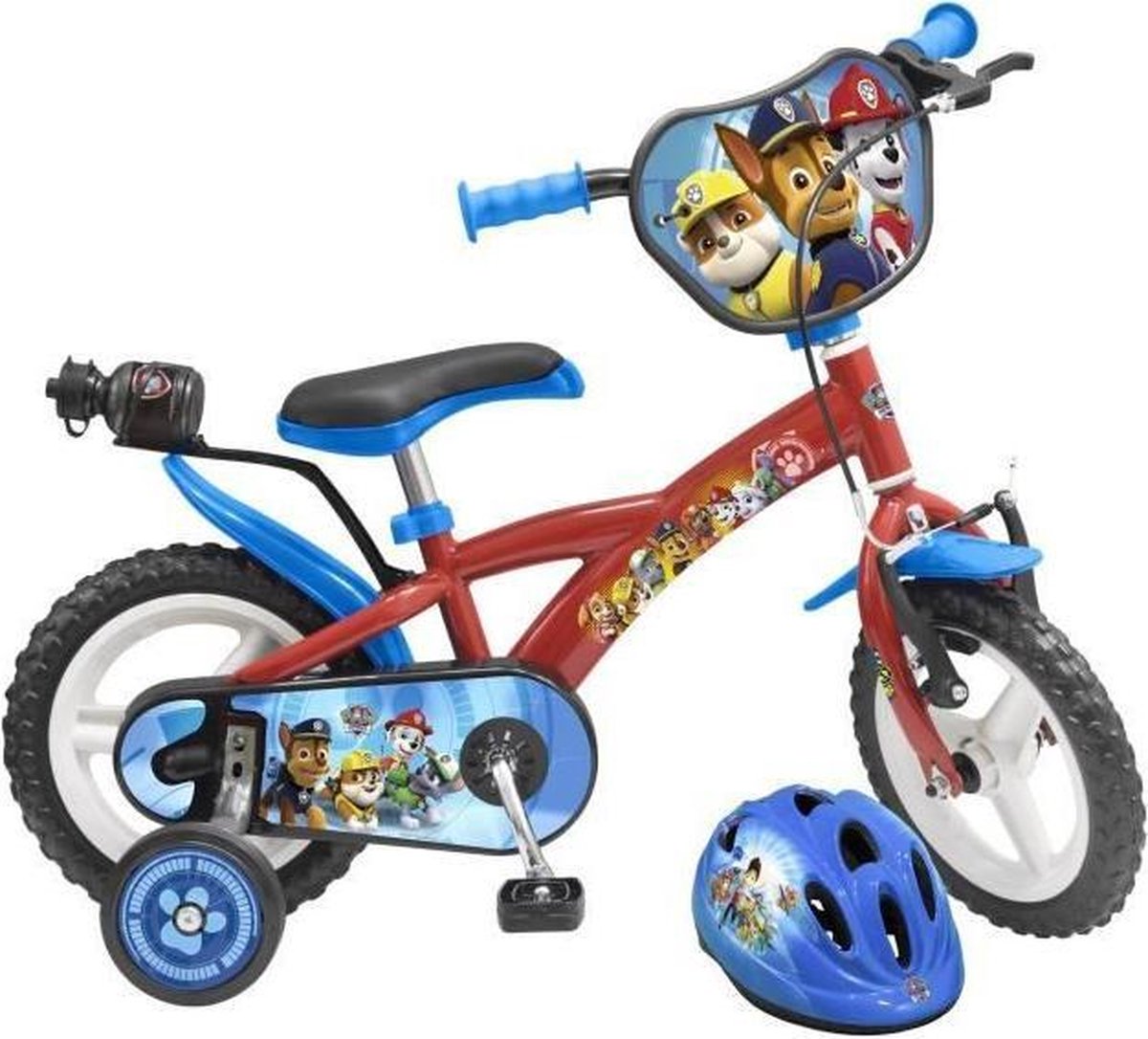 PAT'PATROUILLE Bike 12 + helm - Kind - rood en blauw