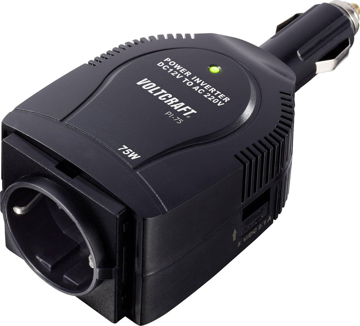 Voltcraft Pi-75 Omvormer 75 W 12 V/Dc - 230 V/Ac