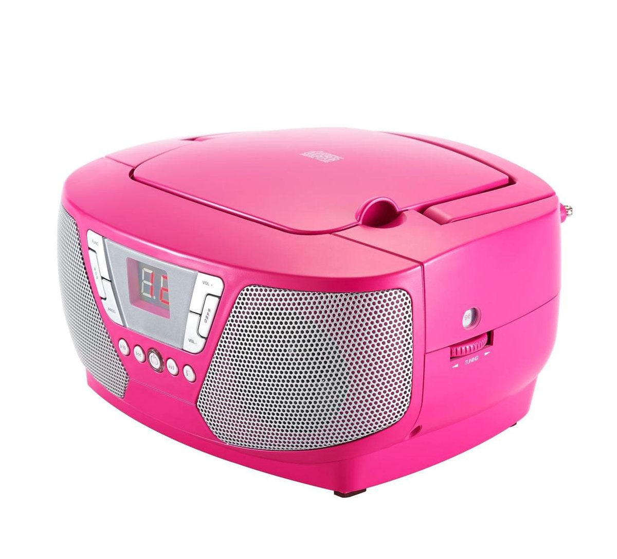 Bigben CD60RS -Draagbare Radio met 400 Stickers - Roze