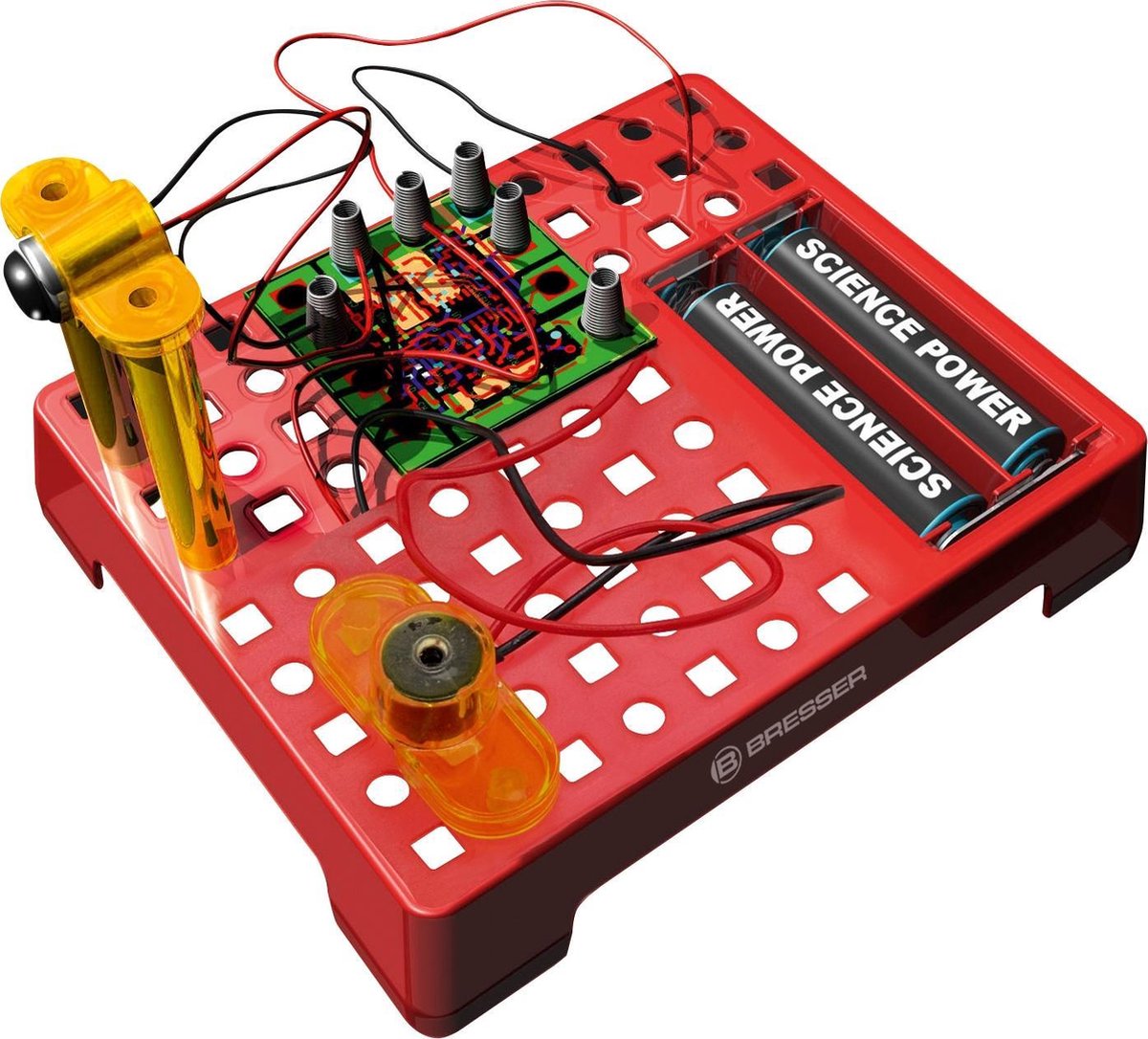 Bresser Elektrotechnische Set Junior 13 Cm Staal Rood 15-delig