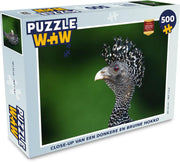 Puzzel 500 stukjes Bruine hokko - Close-up van een donkere en bruine hokko  - PuzzleWow heeft +100000 puzzels