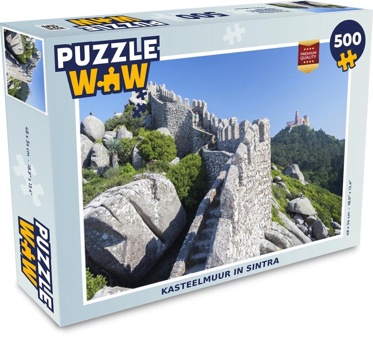 Puzzel - 500 stukjes - Kasteelmuur in Sintra