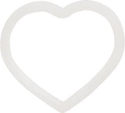 Hondenkeldertje - Dierenpenning | Silencer - Heart- Large | 38x32mm | inclusief verzendkosten | Past op Classic en Hi-Line