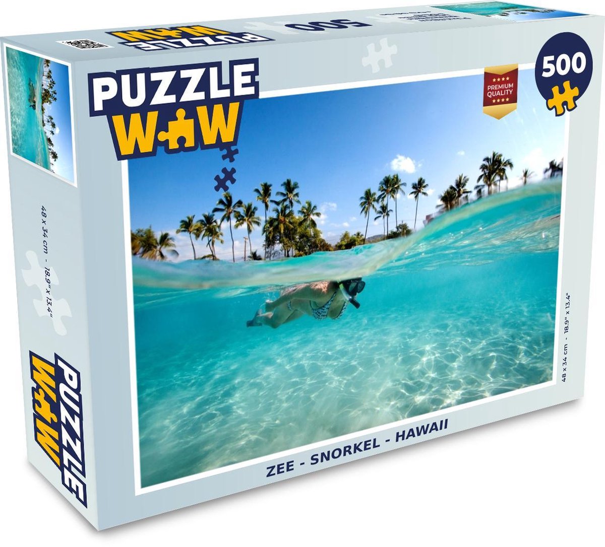 Puzzel - Puzzel 500 stukjes - Zee - Snorkel - Hawaii - Legpuzzel