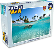 Puzzel - Puzzel 500 stukjes - Zee - Snorkel - Hawaii - Legpuzzel