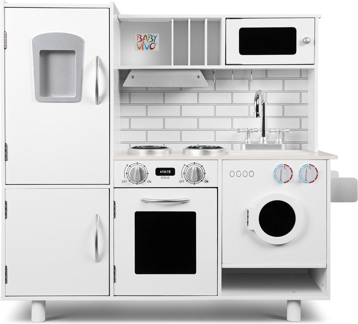 Meubilaire Kinderkeuken - Speelkeuken - Met accessoires - Wit