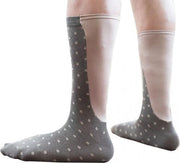 Unisex - kuithoogte - stip - bruin 43 - 46 - Xpandasox
