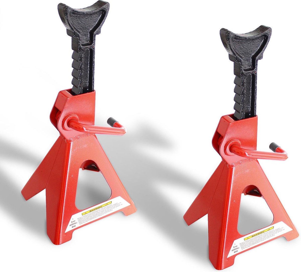 Hanse Werkzeuge Assteunen 3 Ton - set van 2 Stuks - Rood/Zwart
