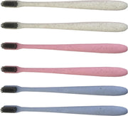Elicious Tandenborstel van tarwestro set van 6