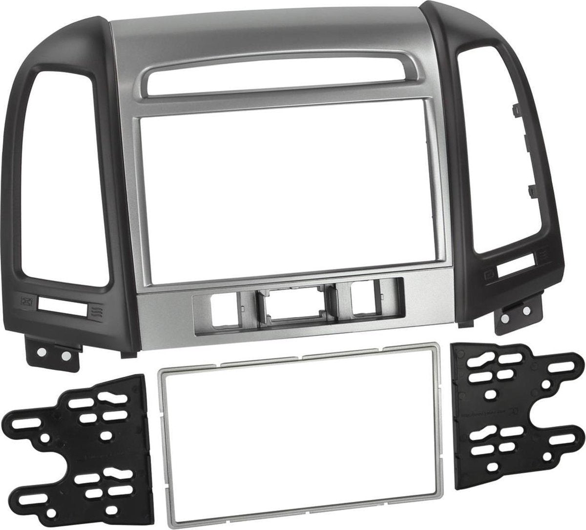 2-DIN Paneel Hyundai Santa Fé 2011-2019 Kleur: Zwart
