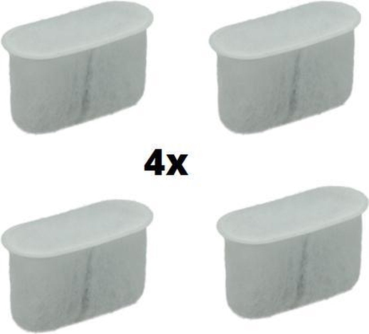 Delonghi filter anti chloorfilter - 4 stuks - koolstoffilter 2 x 2 x 1 cm waterfilter koffiezetapparaat koffiezetter Delonghi oa. BCO330 BCO420
