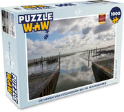Puzzel 1000 stukjes volwassenen Waddenzee 1000 stukjes - De haven van Cocksdorp bij de Waddenzee  - PuzzleWow heeft +100000 puzzels