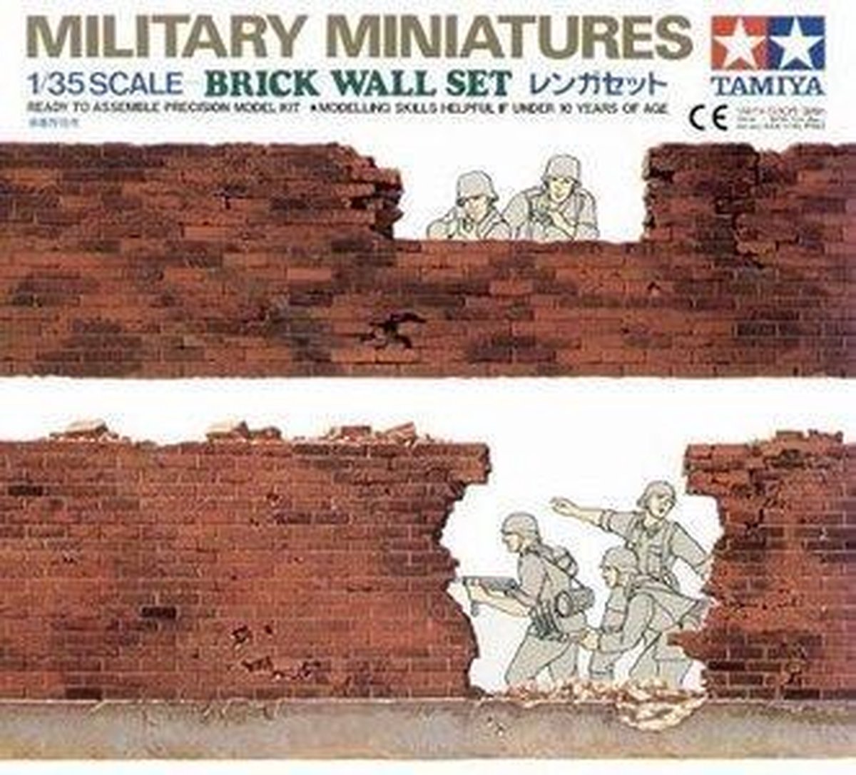 1:35 Tamiya 35028 Diorama-Set Brick Wall Plastic kit