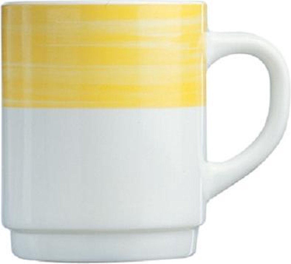 Arcoroc Brush - Beker - Geel - 25cl - (Set van 6) En Yourkitchen E-kookboek - Heerlijke Smulrecepten