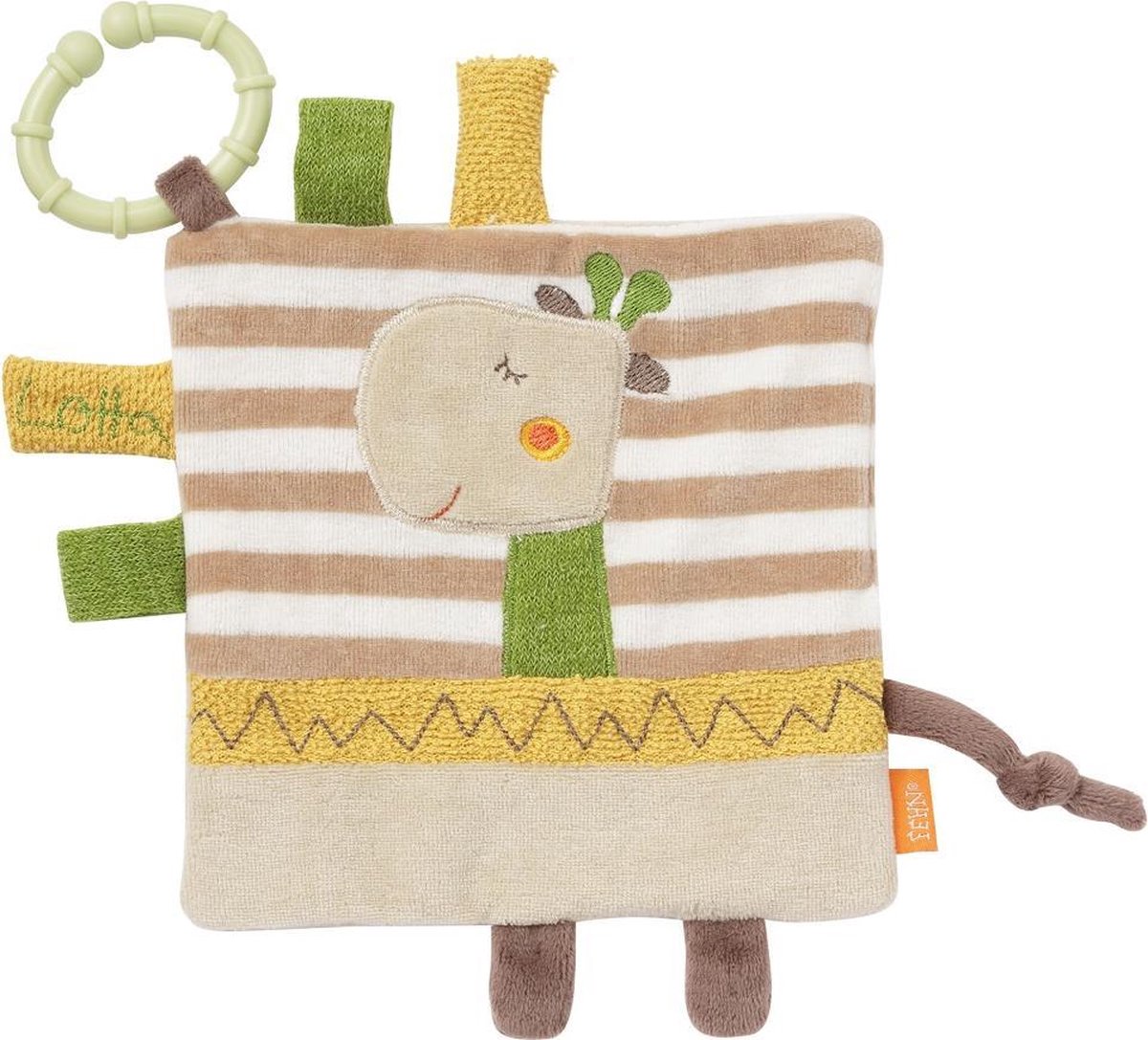 Fehn Babyboekje Loopy & Lotta 16 Cm Bruin