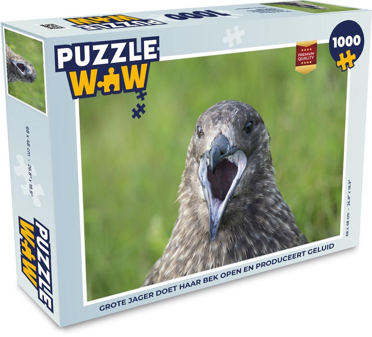 Puzzel 1000 stukjes volwassenen Grote jager 1000 stukjes - Grote jager doet haar bek open en produceert geluid PuzzleWow heeft +100000 puzzels