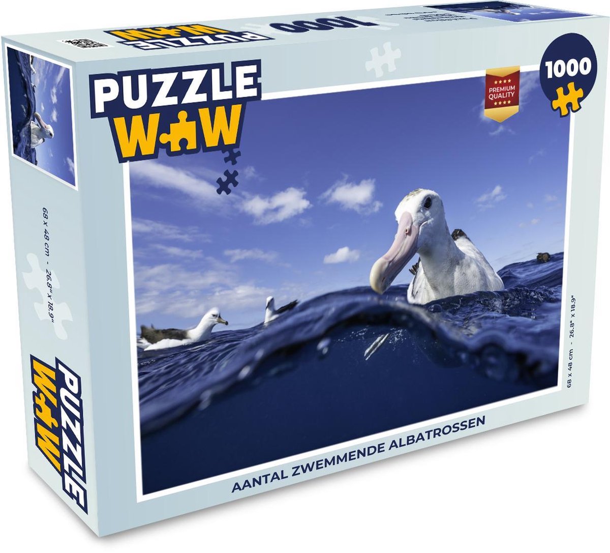 Puzzel 1000 stukjes volwassenen Albatros 1000 stukjes - Aantal zwemmende albatrossen  - PuzzleWow heeft +100000 puzzels