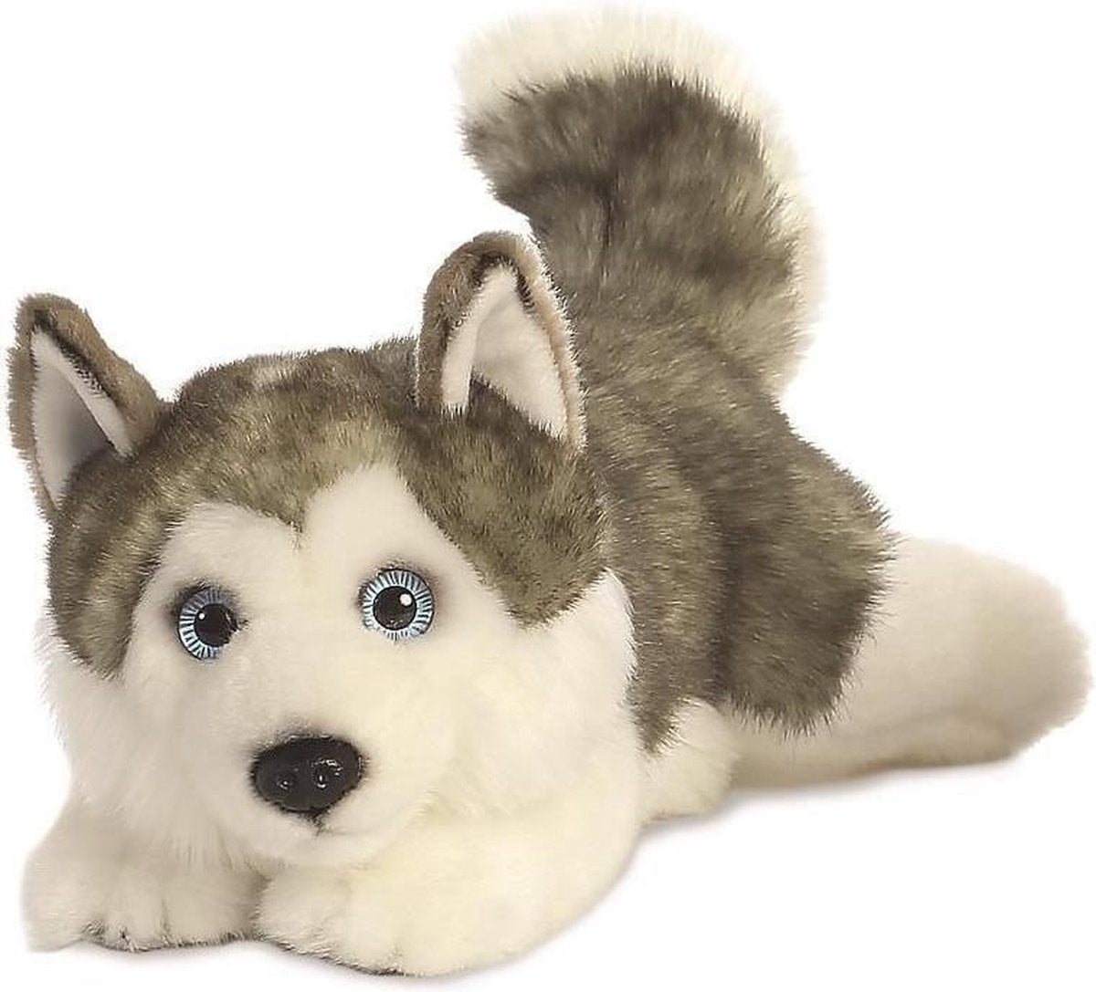 Pluche husky hond knuffel van 28 cm - kinder dieren speelgoed knuffels - Honden