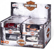 2 stuks Harley Davidson 1:64 H-D Custom Cars