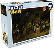Puzzel 1000 stukjes volwassenen Jan Steen 1000 stukjes - De Boerenbruiloft - Schilderij van Jan Steen  - PuzzleWow heeft +100000 puzzels