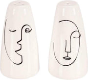 Peper -en zoutset | Peper & Zoutstel | Porselein | White | Black | Design | Koken | Keukentoebehoren | Neutraal | Peper -en zoutduo