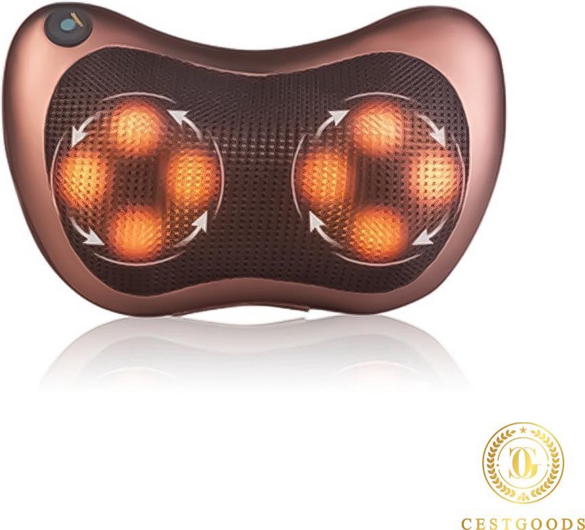 Shiatsu Elektrisch Massage Kussen - Massage Kussen - Massage Apparaten - Beige - Cestgoods®