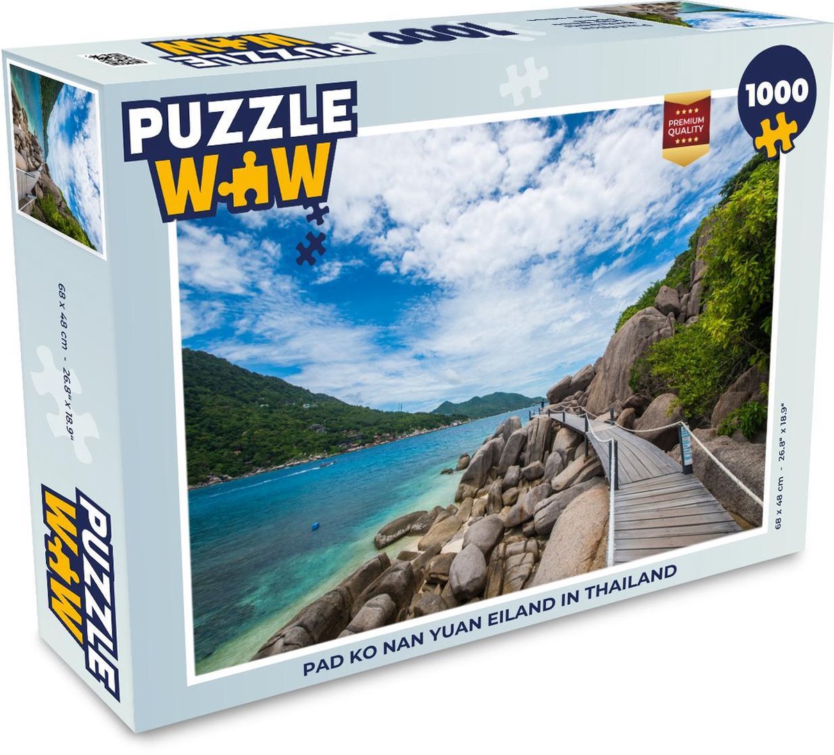 Puzzel 1000 stukjes volwassenen Ko Tao 1000 stukjes - Pad Ko Nan Yuan eiland in Thailand  - PuzzleWow heeft +100000 puzzels
