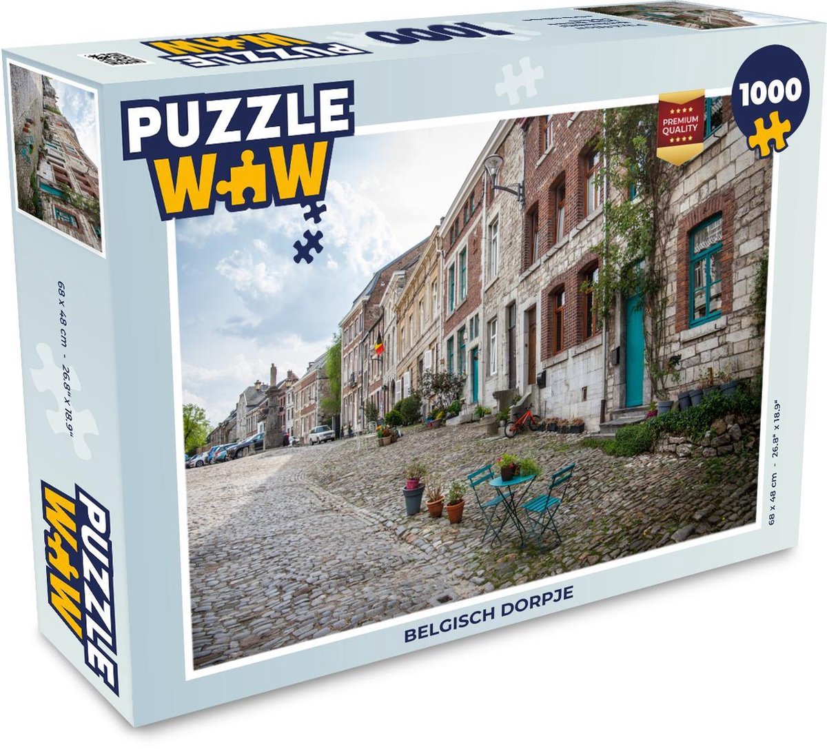 Puzzel 1000 stukjes volwassenen België 1000 stukjes - Belgisch dorpje PuzzleWow heeft +100000 puzzels