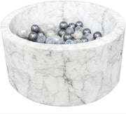Ballenbak XL rond 90x40 White Marble Misioo