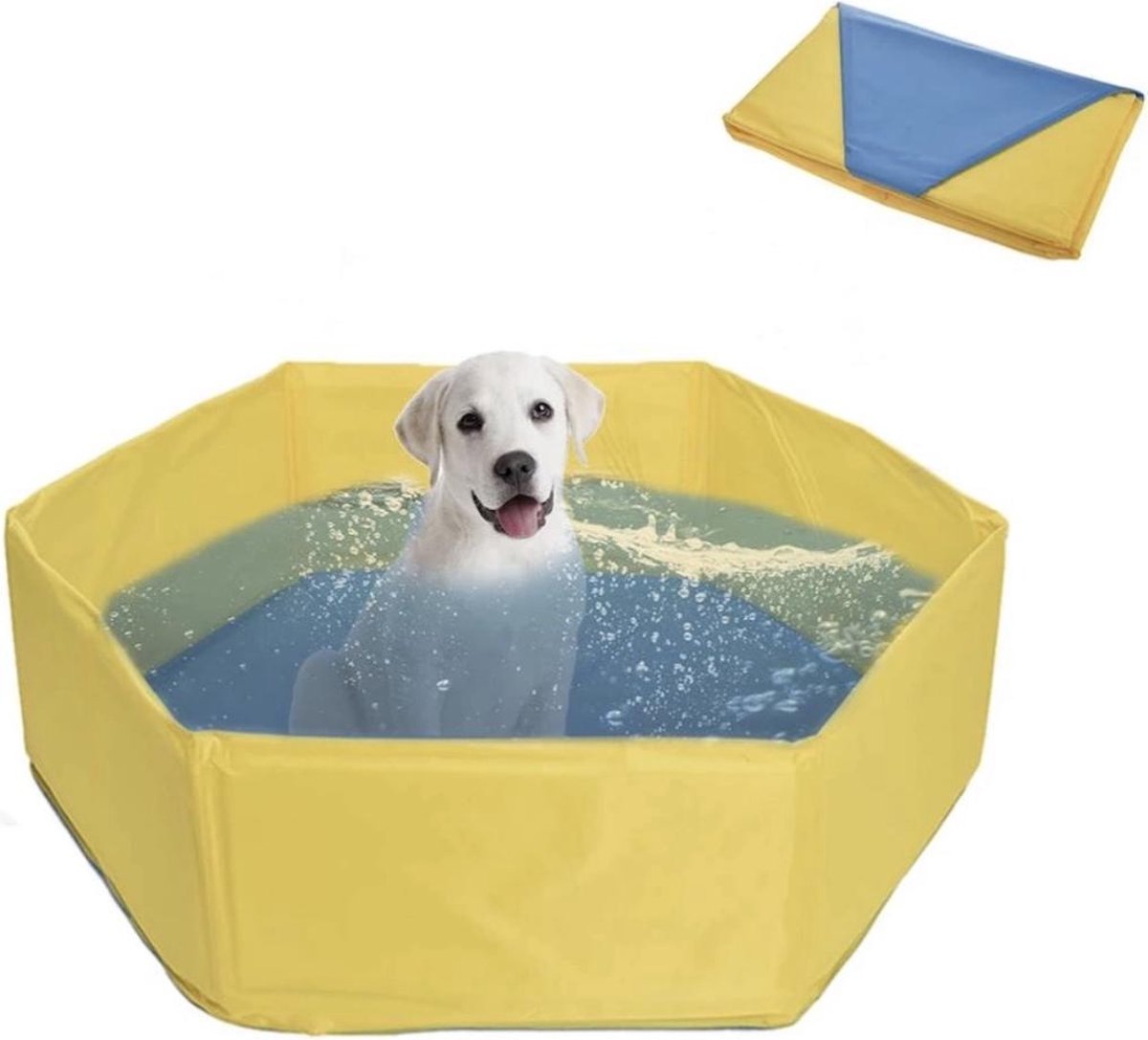 Hondenzwembad van Versteeg® - Geel - Honden Bad - Verkoeling Hond - Zwembad