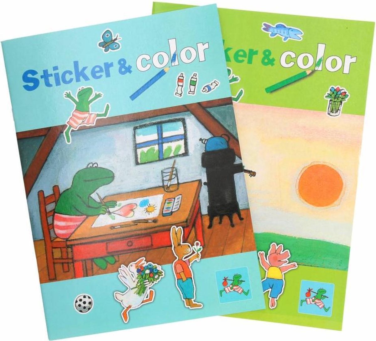 BSN - Kikker - Kleurboek - Super sticker- & kleurboek
