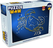 Puzzel 1000 stukjes volwassenen Sterrenbeelden 1000 stukjes - Sterrenbeeld van Kreeft  - PuzzleWow heeft +100000 puzzels
