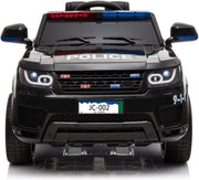 Politie Land Rover - Elektrische Kinderauto - Sterke Accu - Zwart