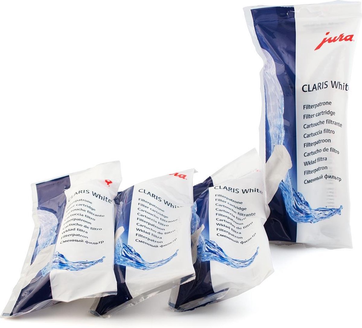 Jura CLARIS White Waterfilters - 4 stuks (62911)