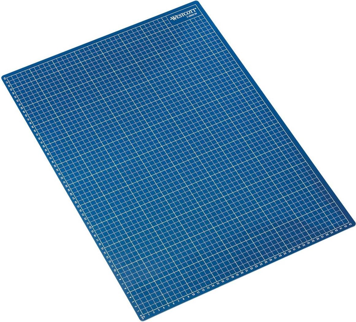 3x Westcott snijmat blauw A2