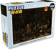 Puzzel 1000 stukjes volwassenen Jan Steen 1000 stukjes - Prinsjesdag - Schilderij van Jan Steen  - PuzzleWow heeft +100000 puzzels