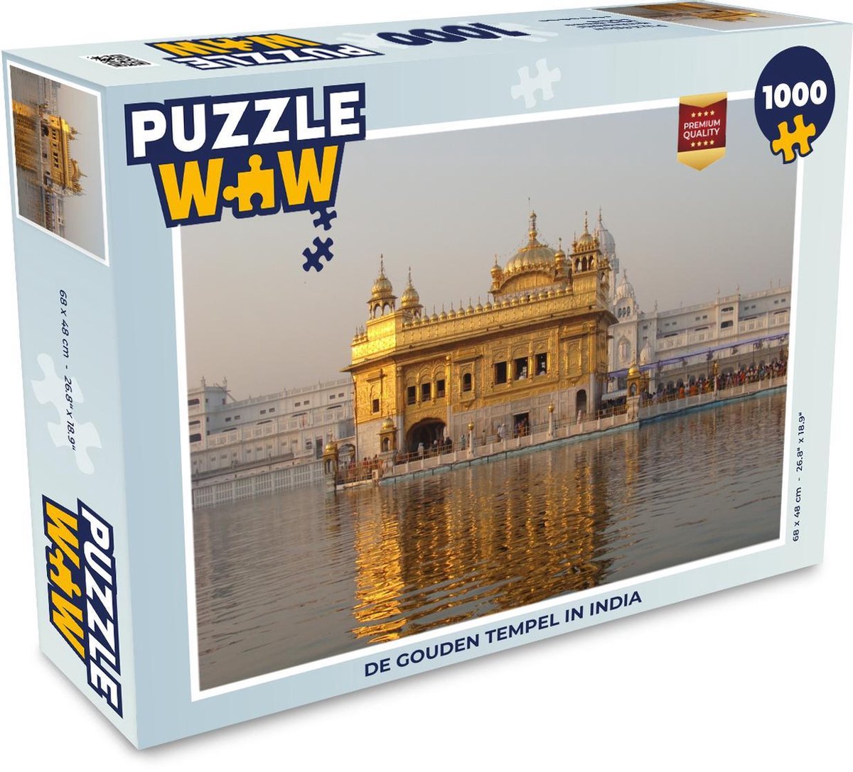 Puzzel 1000 stukjes volwassenen Gouden Tempel 1000 stukjes - De Gouden Tempel in India PuzzleWow heeft +100000 puzzels