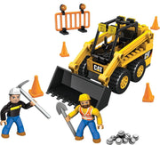 Mega Bloks CAT Skid Steer Graafmachine - Constructiespeelgoed